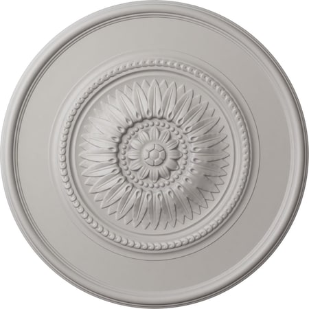 Ekena Millwork Wigan Ceiling Medallion, Hand-Painted Ultra Pure White, 29 3/4"OD x 1 1/2"P CM29WGUWF